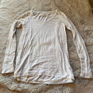 Anthropologie Pure Good white v neck long sleeve size small